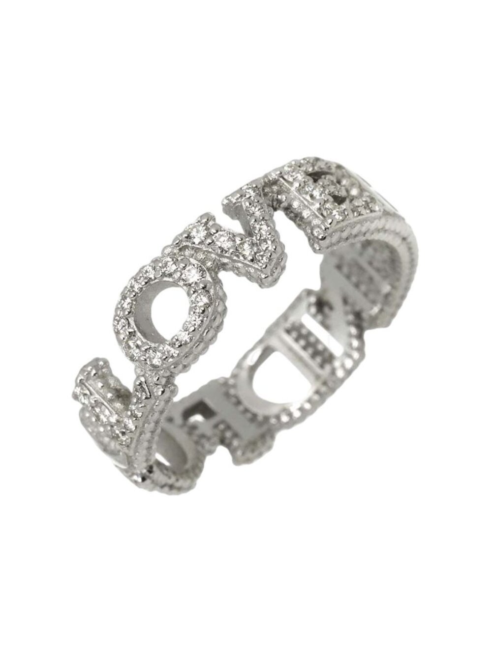Gucci Line Dofour Love Ring Diamond 18k White Gold